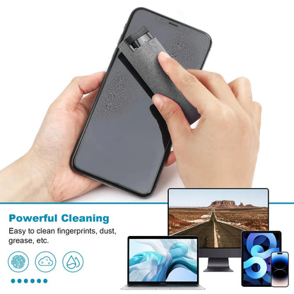 Two In One Screen Cleaner Spray Bottle With Microfiber Cloth