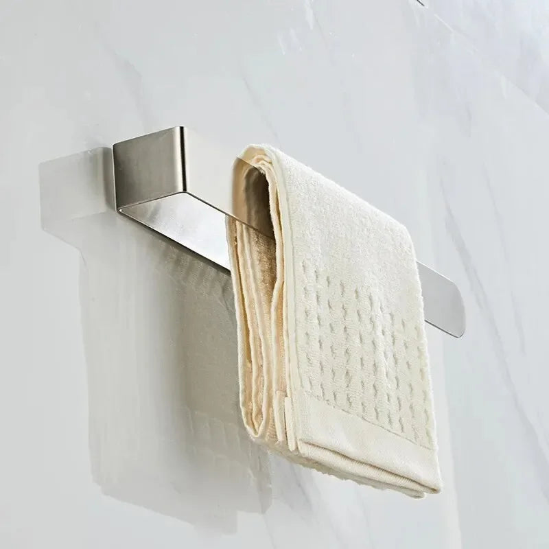 Self-Adhesive Stainless Steel Towel Rack for Bathroom - Smarsty