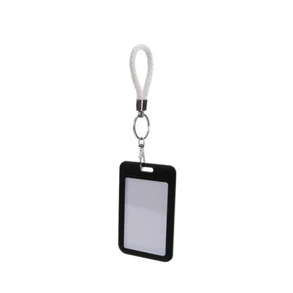 1Pc Macaron Bus ID Card Protective Cover Cases Student Meat Keyring Card Campus Access Door Credit Card Holder Bag Set Key Chain