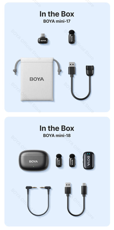 Boya Mini Wireless Lavalier Microphone for Mobile Recording - Smarsty