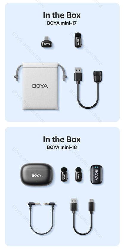 Boya Mini Wireless Lavalier Microphone for Mobile Recording - Smarsty
