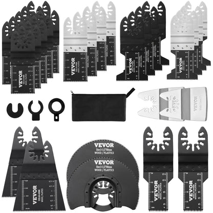 SucceBuy 30PCS Multi Tool Blades Kits Universal Release Oscillating Multi-Function Renovator Saw Blades for Dewalt Craftsman