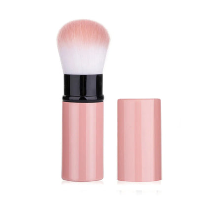 Retractable Makeup Brush with Aluminum Handle for Easy Application - Smarsty