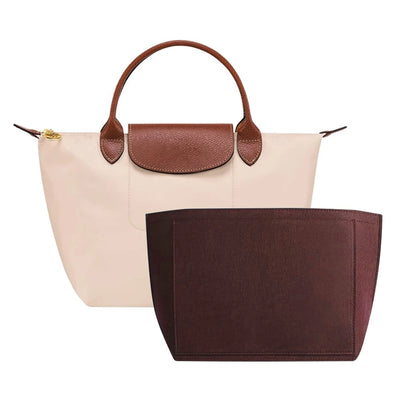 Felt Insert Bag Fits For Longchamp Handbag Liner Bag Felt Cloth Makeup Bag Support Travel Portable Insert Purse Organizer - Smarsty