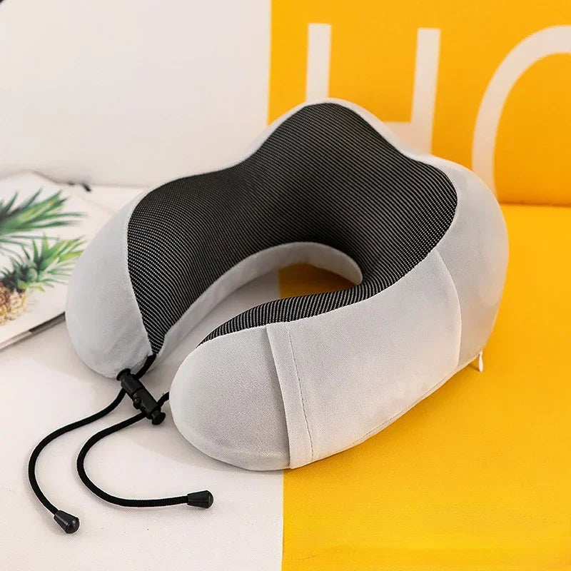 U Shaped Memory Foam Neck Pillow for Travel Comfort - Smarsty