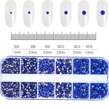 Mixed Nail Rhinestones with Shiny Clear Colors for Stunning Nail Art - Smarsty