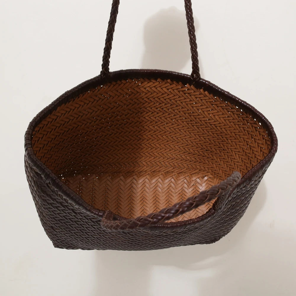 Genuine Leather Tote Bag For Women With Crossbody Strap - Smarsty