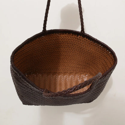 Genuine Leather Tote Bag For Women With Crossbody Strap - Smarsty