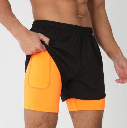 Gym Shorts Men Running Shorts with Liner Pockets Towel Loop Quick Dry Lightweight Workout Men's Breathable Athletic Sport Shorts - Smarsty