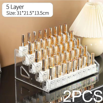 Acrylic Nail Polish Display Rack for Organized Storage - Smarsty
