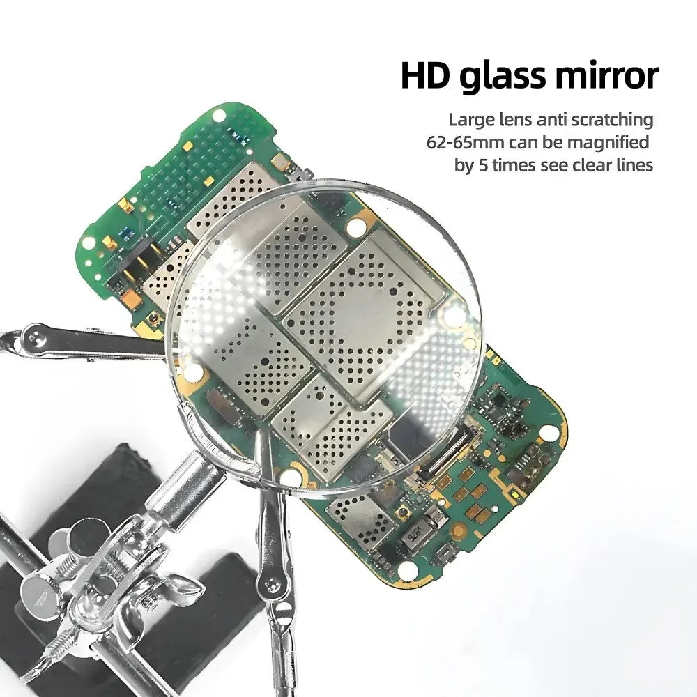Adjustable 5X Magnifier Clip for Circuit Board Repair - Smarsty