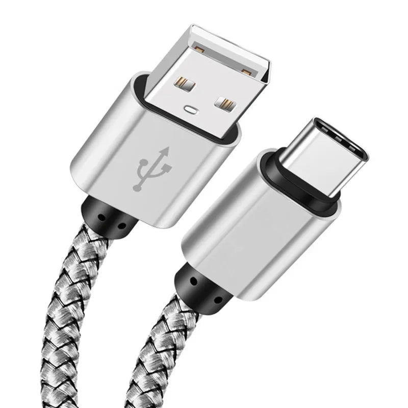USB A to Type C Fast Charging Cable Nylon 1M 2M 3M - Smarsty