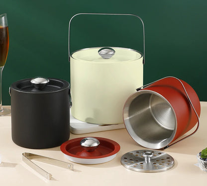 Portable Stainless Steel Ice Bucket for Outdoor Parties - Smarsty