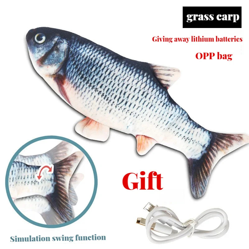 Electric Cat Toy Dancing Fish Interactive Plaything - Smarsty