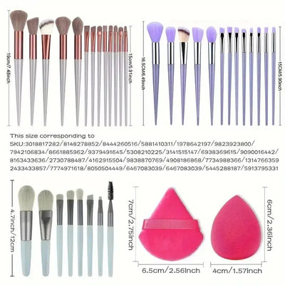 Professional Soft Fluffy Makeup Brush Set for Flawless Application - Smarsty
