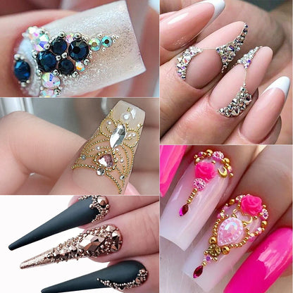 Mini Caviar Beads Nail Art Set with Magnetic Pen - Smarsty