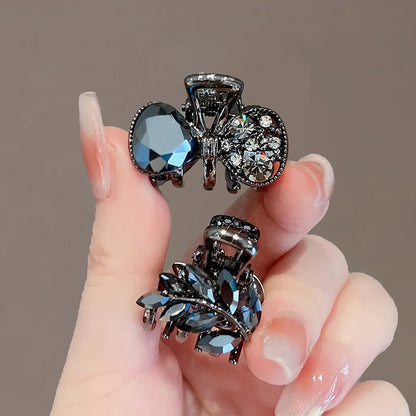 Korean Alloy Rhinestone Hair Claw For Women Elegant - Smarsty