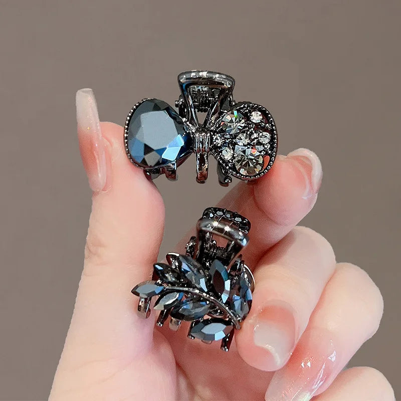 Korean Alloy Rhinestone Hair Claw For Women Elegant - Smarsty