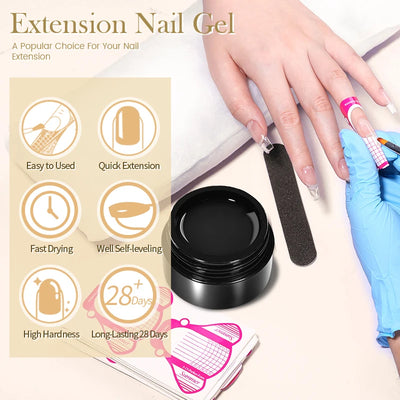 Born Pretty 30ml Milky White Nail Extension Gel - Smarsty
