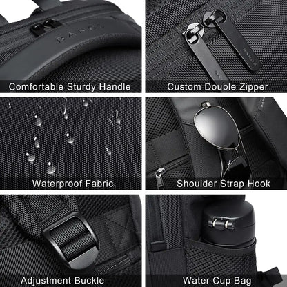 BANGE Sling Travel Laptop Backpack Fits 15.6 Inch Laptop for Men and Women Waterproof with Side Mesh Pocket USB Charging Port - Smarsty
