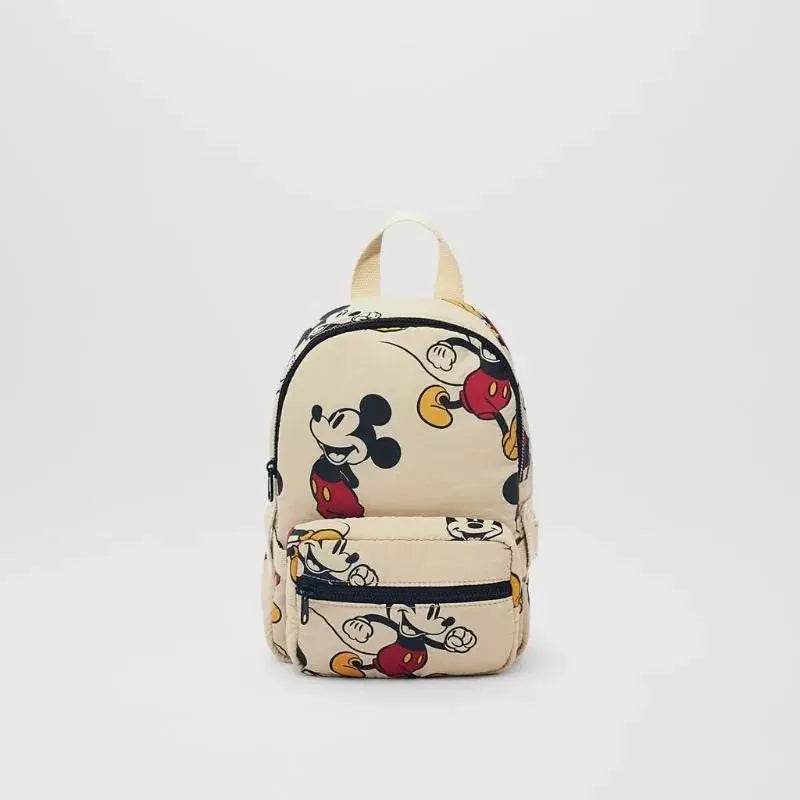 Mickey Mouse Canvas Backpack Large Capacity School Bag - Smarsty