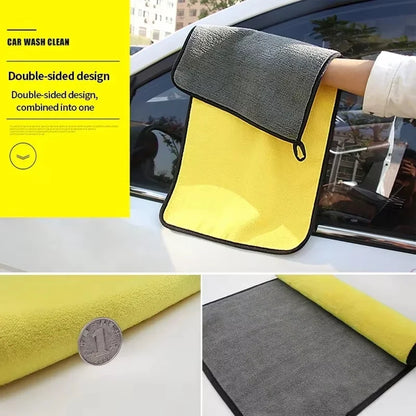 Premium Car Microfiber Towels Double Layer Drying Cloths - Smarsty