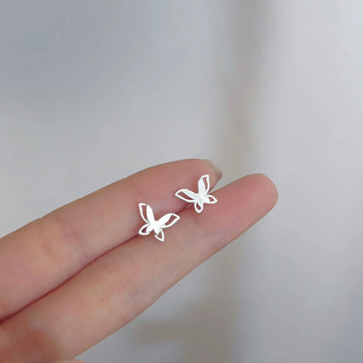 Hypoallergenic Heart Stud Earrings Minimalist Daily Wear - Smarsty