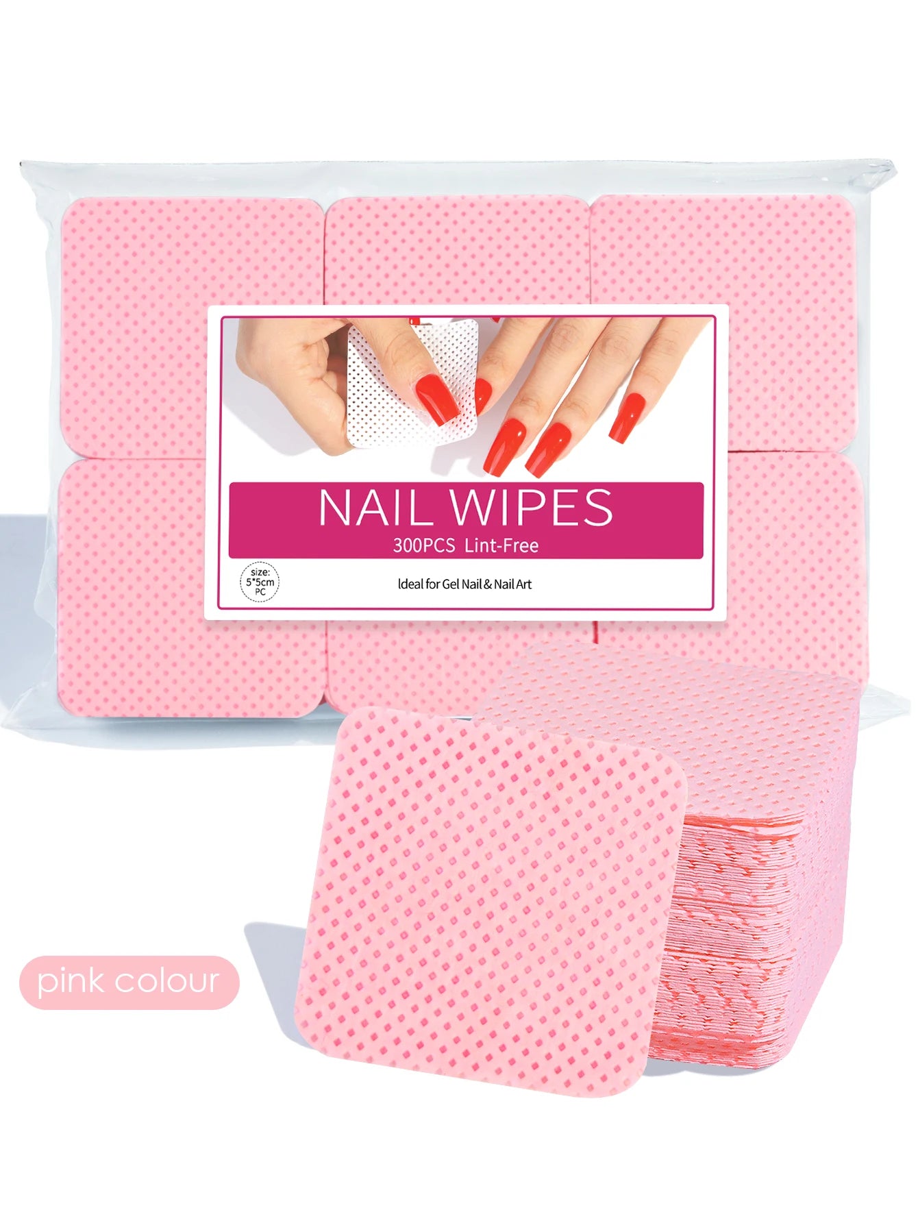 300 Pcs Lint Free Cotton Nail Polish Remover Wipes - Smarsty