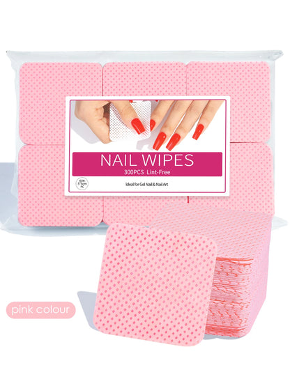 300 Pcs Lint Free Cotton Nail Polish Remover Wipes - Smarsty