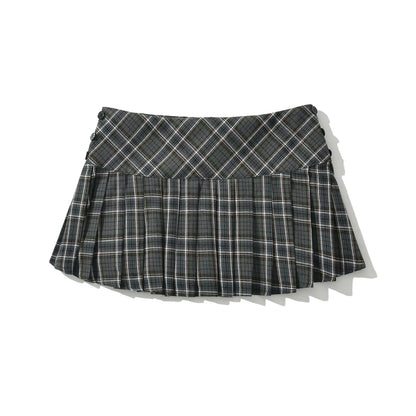 Summer Mini skirts for woman vintage korean fashion plaid skirts for women y2k skirts pleated red plaid skirts preppy style - Smarsty
