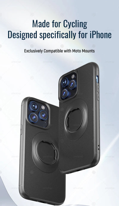 Smarsty iPhone Shockproof Case With Quad Style Bike Mount Locking -
