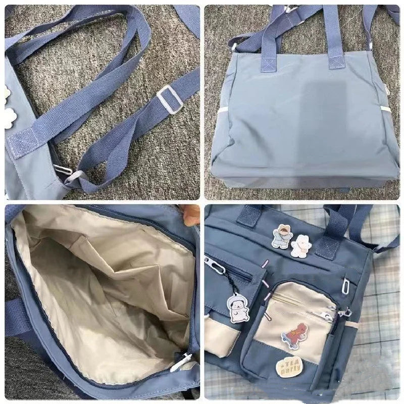 Waterproof Nylon Shoulder Bag For Women Crossbody Tote - Smarsty