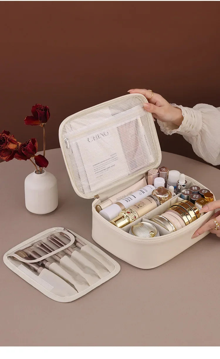 Luxury Makeup Bag With Large Capacity Travel Organizer - Smarsty
