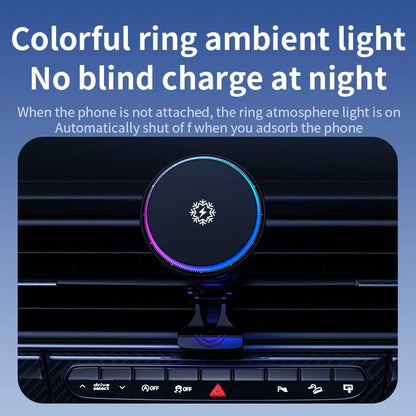 30W Magnetic MagSafe Wireless Car Charger With Cooling - Smarsty