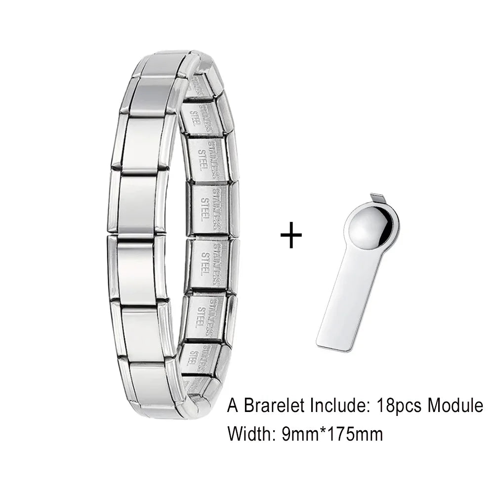 Stainless Steel Bracelet for Men and Women Gold Black - Smarsty