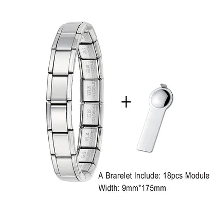 Stainless Steel Bracelet for Men and Women Gold Black - Smarsty
