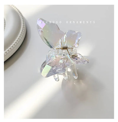Cute Transparent Butterfly Hair Claw Clips Non Slip - Smarsty