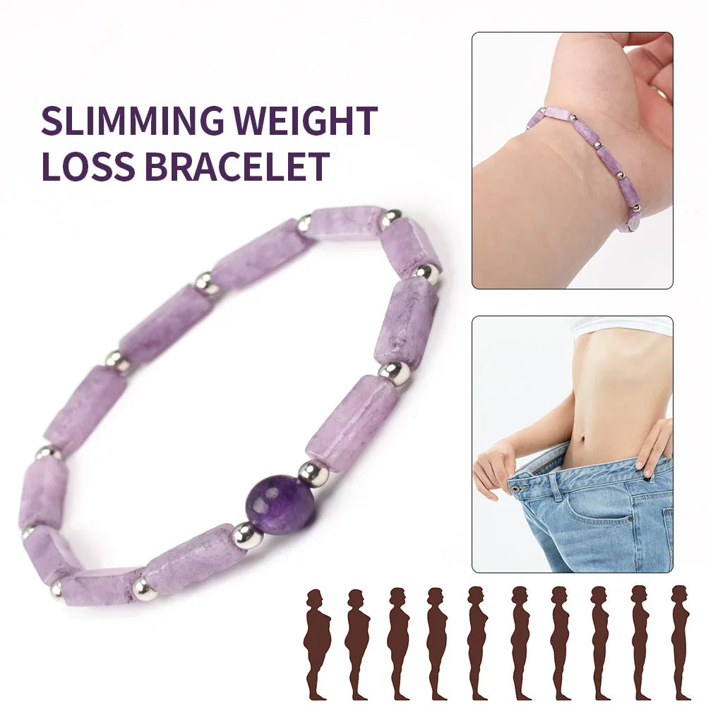 Natural Amethyst Slimming Bracelet for Weight Loss - Smarsty