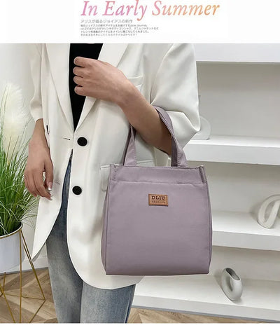 Large Capacity Insulated Lunch Bag With Sturdy Top Handle - Smarsty