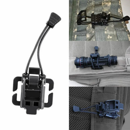 Multifunction Flashlight Clip Molle Hiking Accessories Hanging Buckle Shovel Clamp Axe Clamp Bracket Backpack