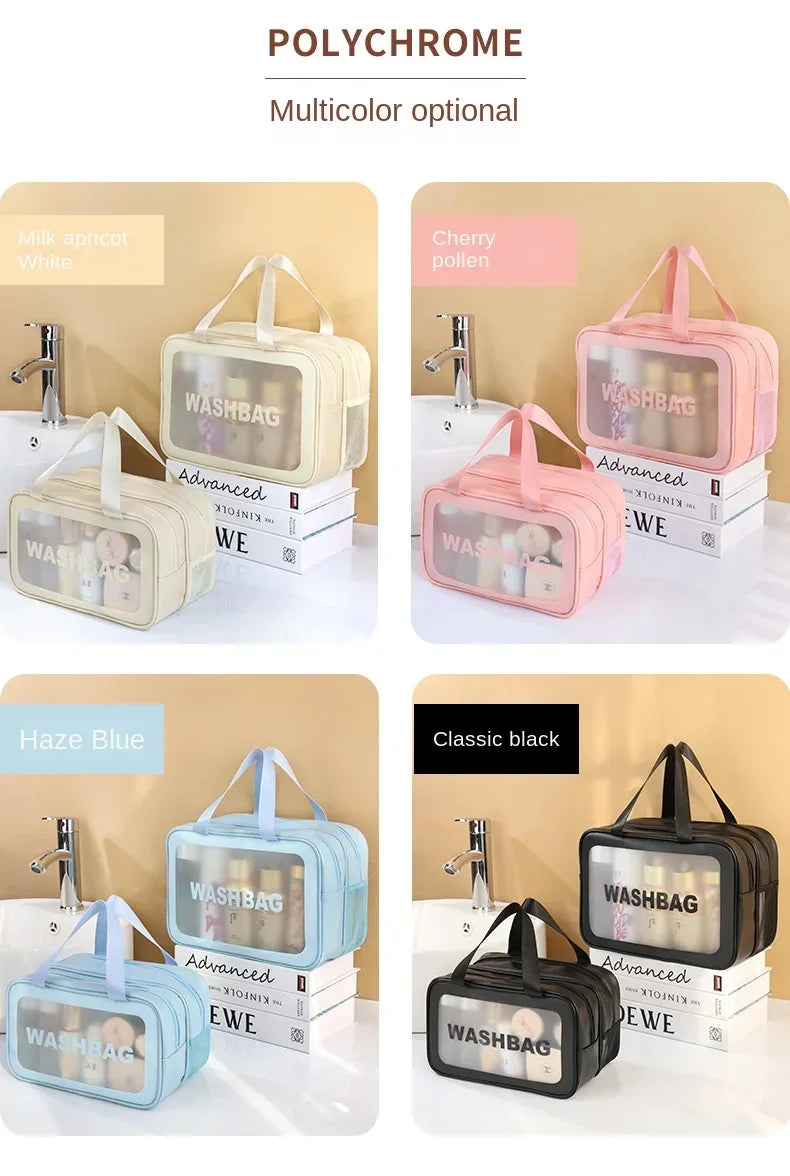 Wet-dry separation makeup bag portable toiletry bag travel essentials large capacity storage bag fitness swimming essentials - Smarsty