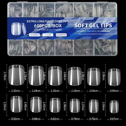 600Pcs Full Cover Press On Nail Tips for Stunning Extensions - Smarsty