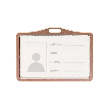 Employee Aluminium Alloy Plastic Credit Card  ID Card Cover Case Work Identity Badge Card Cover Bag Women Men Work Card Holders