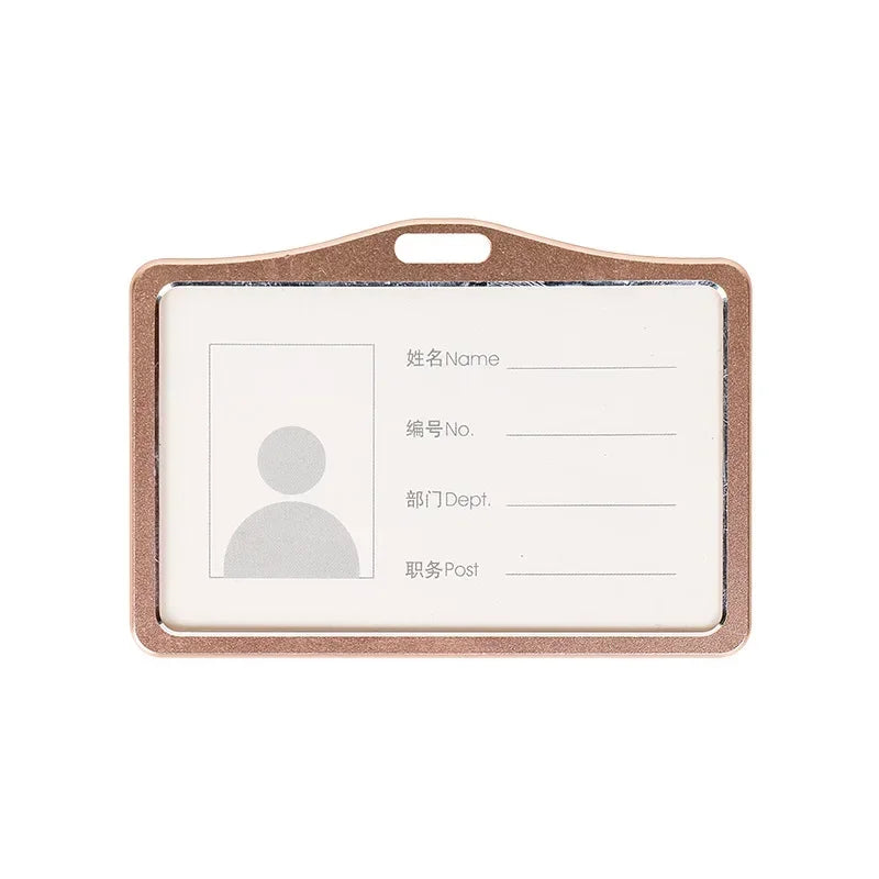 Employee Aluminium Alloy Plastic Credit Card  ID Card Cover Case Work Identity Badge Card Cover Bag Women Men Work Card Holders