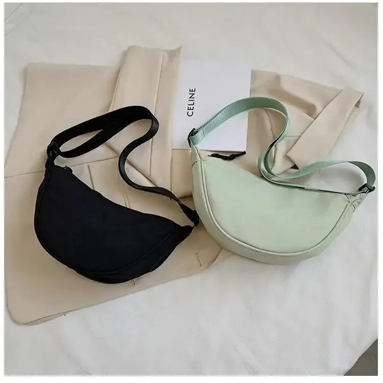 Women Backpack PU Leather Crossbody Bag With Zipper - Smarsty