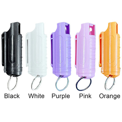 20ml Multipurpose Pepper Spray Keychain Reusable Self-Defense Outdoor Safety Keychains Plastic Personal Defense Spray for Women - Smarsty