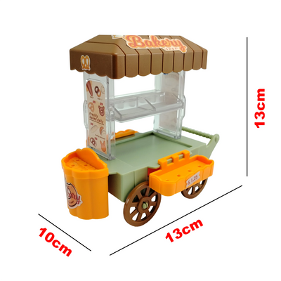 Girls kids Toys Miniature Dollhouse Furniture Shopping PlaySet DIY Family Games Supermarket Flower Store Pretend Toys by Smarsty