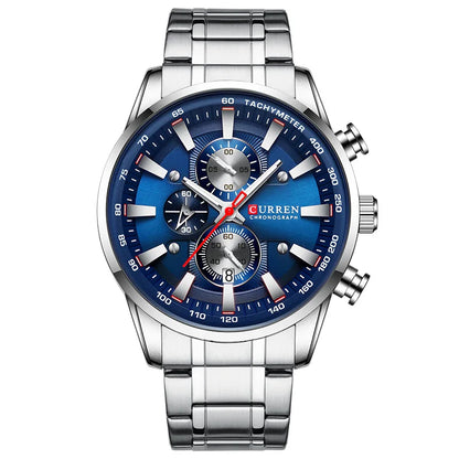 Luxury CURREN Quartz Men’s Watch Waterproof Sport Chronograph - Smarsty