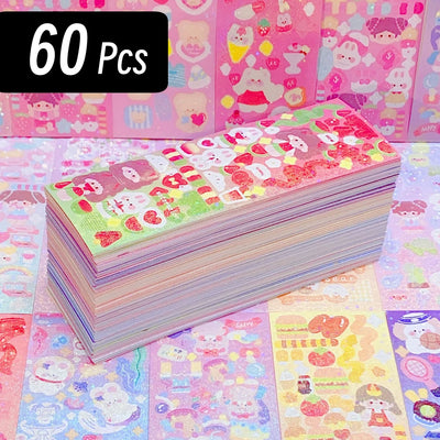 200p Kawaii Stickers for Kids Cute Stationary Aesthetic Diary Decoration Art Supplies Stickers for Scrapbooking Lot Korean Paper - Smarsty