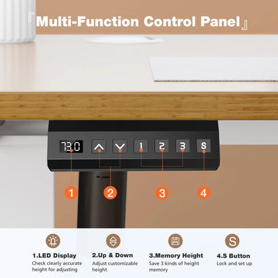 Electric Standing Desk Height Adjustable 40x24 Inch Stand Up Sit Stand Computer Desk Workstation Ergonomic Work Table